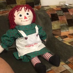Raggedy Ann fabric doll